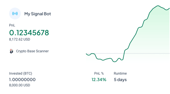 Altrady Signal Bot automation interface