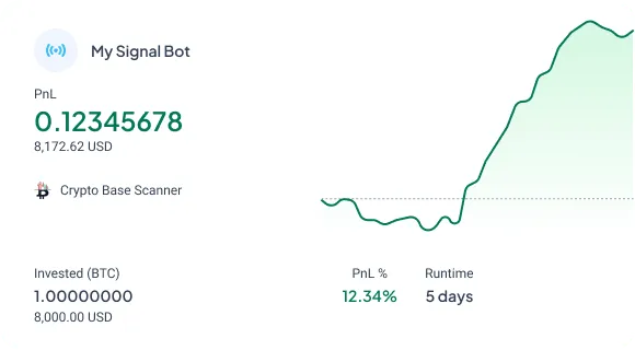 Altrady Signal Bot automation interface